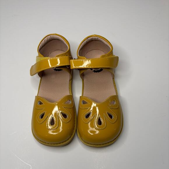 Livie & Luca Petal Mustard Yellow Mary Jane Shoes New 1Y - Picture 3 of 7
